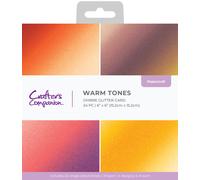 Crafters Companion - Ombre Glitter Card Pad - 6" X 6" O 12" X 12" Paper Pad