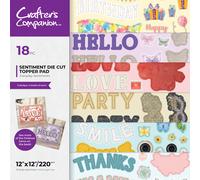 Crafters Companion - Pad Di Carta Topper Sentiment 12" X 12"