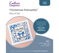 Crafters Companion - Pasta Glitter Mixed Media o Stencil - P&P UK Gratuito