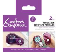Crafters Companion - Ricaricabili Colla Nastro Penna Dritto, Pallini O Ricarica