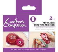Crafters Companion - Ricaricabili Colla Nastro Penna Dritto, Pallini O Ricarica
