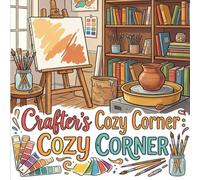 Crafter's Cozy Corner: A Creative Hobby Coloring Book of Knitting Nooks, Artist Studios, and Reader's Paradise Scenes