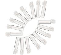 CRAFTHROU 100 Pezzi Bottiglie di Vetro Bianco da 1 Ml per Campioni di Profumo Ricaricabili Facili da Conservare per Viaggi e Aromaterapia