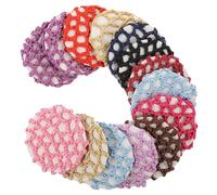 CRAFTHROU 14 Pezzi Retina per Chioma da Danza Professionale in Poliestere, Accessorio per Protezione Chioma per Occasioni Formali e Stagione Calda, Rete Invisibile per Colore Casuale Stile