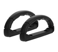 CRAFTHROU 2 Pezzi Manico in Plastica Nero per Phon per Cani Design Ergonomico e Attrito Migliorato, Accessorio per Toelettatura Cani e Cura Animali Domestici a Casa