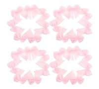 CRAFTHROU 200pezzi Fiocchi Rosa Mini Premade in Poliestere da Accessori Leggeri per Capelli Bambina Fiocchi Piccoli per Progetti DIY e Feste