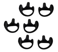 CRAFTHROU 3 Paia Tappi Orecchie in Silicone per Auricolari Inserti per Tubo Acustico, Comodi e Sicuri, per Esercizio Vigoroso, Materiale Silicone Nero