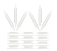 CRAFTHROU 30 Pezzi Punte di Ricambio Morbide Accessori in Plastica Bianca per Pennarelli Acrilici Scrittura Delicata e Liscia, per Creativi e Graffiti