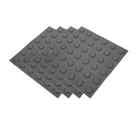 CRAFTHROU 4 Fogli di Piastrelle Cieche per Marciapiedi in Pvc, Facili da Pulire e Rimuovere, per Percorsi Pedonali e Segnaletica Stradale Sicura