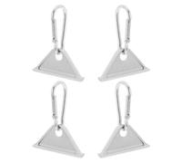 CRAFTHROU 4 Pezzi Ganci Movibili in Alluminio Estruso per Profilo a T Forma Triangolare, Supporto Resistente e Facile Trasporto per Officina e Banco da Lavoro