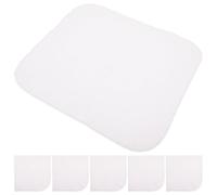 CRAFTHROU 6 Pezzi Tovaglioli di Cotone Bianco Riutilizzabili per Preparazione Ingredienti e Avvolgimento, Tessuto di Cotone Muslin Multiuso per Uso in Cucina