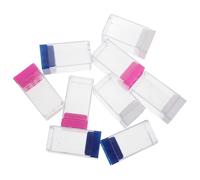 CRAFTHROU 9 Pezzi Contenitore Punte Frese Unghie, Nail Drill Bits Storage Case, Plastico, 7 Fori, Leggero e Portatile, per Punte Frese e Teste di Levigatura, Uso in Salone e Servizi Mobili