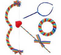 CRAFTHROU Arco e Frecce di Cupido Leggero e Riutilizzabile in Plastica e Schiuma, Accessorio Creativo per Costume da Cupido da Donna per Fotografia e San