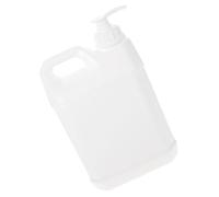 CRAFTHROU Bottiglia con Pompa Dosatrice da 3l in Plastica Bianca per Sapone Mani e Bagnoschiuma, Design Elegante per Bagno e Suite Raffinata, Facile Erogazione e Riduzione degli Sprechi