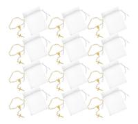 CRAFTHROU Braccialetti Rosari Mini 12 Set Perline Incrociate, Braccialetto Religioso 7X9 CM per Regali Comunione e Bomboniere, Gioielli da Polso per Uomini e Donne