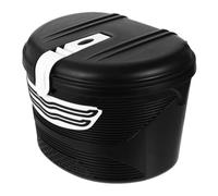 CRAFTHROU Cestino Anteriore per Bici Elettrica con Blocco, Set 1 Nero | Plastica e Resina, Montaggio Semplice, per Telaio Frontale di Mountain Bike