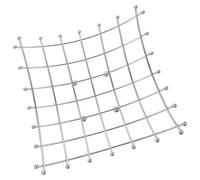 CRAFTHROU Cesto Porta Design Semplice Quadrata in Ferro Argento Vassoio Multifunzionale per Organizzare e Snack per Cucina e Soggiorno