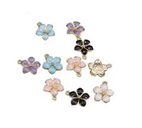 CRAFTHROU Charm Pendente Fiore di Camelia 50 Pezzi per Creazione Gioielli