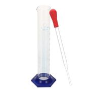 CRAFTHROU Cilindri Graduati e Chiarezza Ottica Superiore Base Stabile Set 2 Pezzi in Vetro 500ml Stili multipli per Uso in Laboratori Scientifici e Aule di Scienze Stili multipli