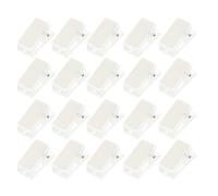CRAFTHROU Clip Autoadesive Trasparenti Mini per Porta Tesserino in Plastica Molla, Adesive e Resistenti, Confezione da 60 Pezzi per Ufficio e Lavoro