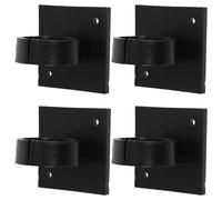 CRAFTHROU Clip per Microfono 4 Pezzi, Morsetto Piccolo Nero senza Adesivo, Supporto Compatto per Microfoni Professionali da Intervista, Accessorio Leggero per Uso Domestico e Trasportabile