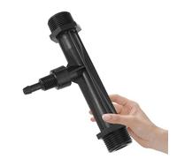 CRAFTHROU Concimatore per Irrigazione a Effetto Venturi 3/4' in Plastica Nera, Compatto ed Efficiente per Irrigazione e Concimazione di Piante in Giardino