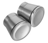 CRAFTHROU Coperchi 2 per Spezie e in Inossidabile Facile Utilizzo Versatile Colore Argento per Cucina Domestica