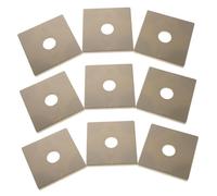 CRAFTHROU Copertura per Tubi da Parete in Abs Oro 10 Pezzi, Protezione Contro le Intemperie e Risparmio Energetico, per Ufficio e Casa, Piastra Decorativa per Foro di Condizionatore