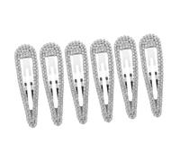 CRAFTHROU Fermagli per Chioma Strass Argento Decorazioni Bellezza e Stile Raffinato 6 Pezzi in Ferro Eleganti Accessori per Chioma Sposa per Matrimonio