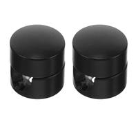CRAFTHROU Fissacavi in Alluminio Nero 2 Pezzi per Gestione Cavi Elettrici e Lampadari Sospesi, Resistente All'invecchiamento, Design Semplice ed Elegante per Soggiorno