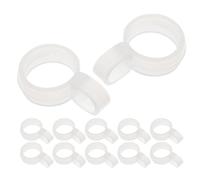 CRAFTHROU Ganci Antivento per Appendino Armadio in Plastica Resistente 20 Pezzi, Diametro Applicabile 32-38mm, Design Pratico e Antiscivolo per Uso Domestico