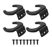 CRAFTHROU Ganci da Muro per Microfono in Silicone e Ferro per Set 4 Pezzi Installazione Semplice, Supporto Resistente senza Danneggiare Microfono