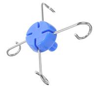 CRAFTHROU Ganci Metallici per Supporto Flebo Verticale in Acciaio Inossidabile e Plastico, Resistente e Flessibile, Adatti per Fori di Sospensione da 13mm in Clinica e Ospedale