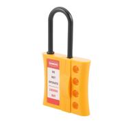 CRAFTHROU Hasp in Nylon Isolato per Blocco Valvole e Pannelli Elettrici 4 Fori, Meccanismo Semplice e Gestione Multipla per Procedure di Lockout/tagout in Manutenzione Macchine