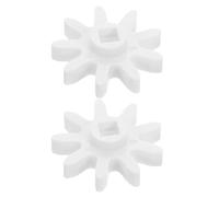 CRAFTHROU Ingranaggi in Plastica Bianco 9 Denti per Distributori di Caramelle e Giocattoli Meccanici, Installazione Semplice, Compatibilità Ampia, per Riparazioni Distributori a Moneta 2