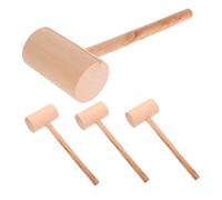 CRAFTHROU Martelletto da Giudice Resistente senza Sbavature in Legno 4 Pezzi per Aste e Giochi di Ruolo in Ufficio