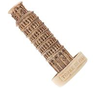 CRAFTHROU Modellino Torre di Pisa in Resina per Decorazione D'interni, Edificio Iconico in Miniatura, Artigianato Fine e Design Unico per Casa e Ufficio