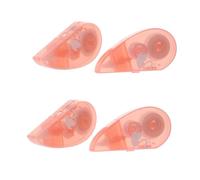 CRAFTHROU Nastro Correttore a Forma di Cuore Copertura Area e Correzione Errori 2 Pezzi Rosso in Plastica Stili multipli per Studenti per Scuola e Cancelleria Stili multipli