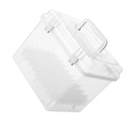 CRAFTHROU Organizzatore Porta Marker Posti con Scomparti Trasparente Custodia Portatile con Manico Contenitore per Pennarelli con Divisorie Scatola per Arti e Ufficio per Disegno e Studio