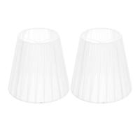 CRAFTHROU Paralume Semplice Clip 2 Bianco Illuminazione Diffusa per Lampada da Terra e Applique per Camera da