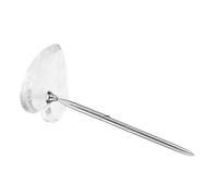 CRAFTHROU Penna a Sfera in Acrilico e Metallo Argento, Scrittura Scorrevole con Base a Forma di Cuore e Supporto Stabile per per Anniversari e Banchetti