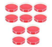CRAFTHROU Piastre Laboratorio 10 Pezzi 70 MM X 7 CM Terreno di Coltura Agar per Colture Batteriche e Analisi in Vitro Coperchio Incluso