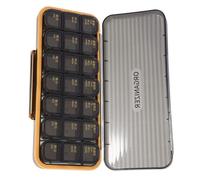 CRAFTHROU Porta Pillole Settimanale Portatile 21 Scomparti in Abs, Resistente All'umidità, per Viaggi All'aperto e Zaino
