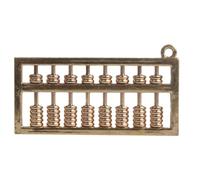CRAFTHROU Portachiavi Ciondolo Abaco Cinese in Ottone Stile Retro, Accessorio Creativo per Gioielli Fai da Te e Artigianato, la Creazione di Bijoux e Decorazioni