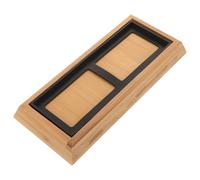 CRAFTHROU Portaoggetti per Pietra per Affilare in Bambù Base Antiscivolo e Vassoio Fisso, Supporto per Affila Lame per Coltelli da Cucina e Affilacoltelli Pietra