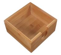 CRAFTHROU Portatovaglioli da Tavolo in Bambù Bordo Liscio e Accesso Facile, Distributore di Tovaglioli per Casa e Bagno, Organizer Decorativo per Asciugamani di Carta