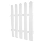 CRAFTHROU Recinzione Modulare in Plastica Bianca 50 CM Alta per Giardino e Aiuole, Piccola Staccionata Decorativa per Delimitare Vialetti e Spazi Verdi, Portatile e Personalizzabile