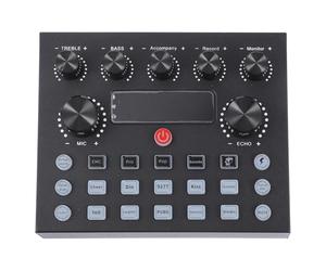 CRAFTHROU Scheda Audio Professionale Esterna Mixer Effetti Vocali e Cambia Timbro per Computer e Tablet, Corpo in Ferro Luci Colorate per Adulti e Streaming