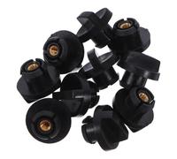 CRAFTHROU Set 10 Pezzi Dado di Bloccaggio per Motosega in Plastica Nera con Vite per Alloggiamento Filtro, Design ad Alta Precisione e Smontaggio Rapido per Taglio Legna All'aperto