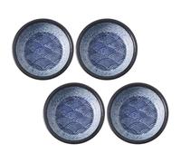 CRAFTHROU Set 4 Ciotole per Salsa di Soya in Materiale Ceramico per Sushi, Facili da Pulire, Sicure per Famiglie, per Scuola e Feste